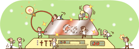 銅についてのイラスト
